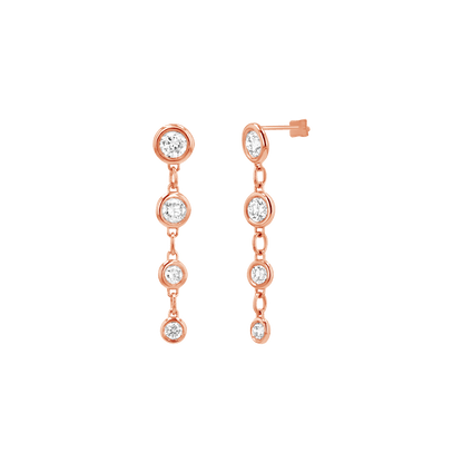Classic Diamond Drop Earrings - Lotus Diamond