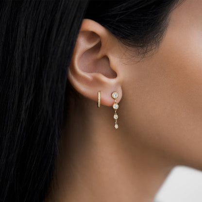 Classic Diamond Drop Earrings - Lotus Diamond