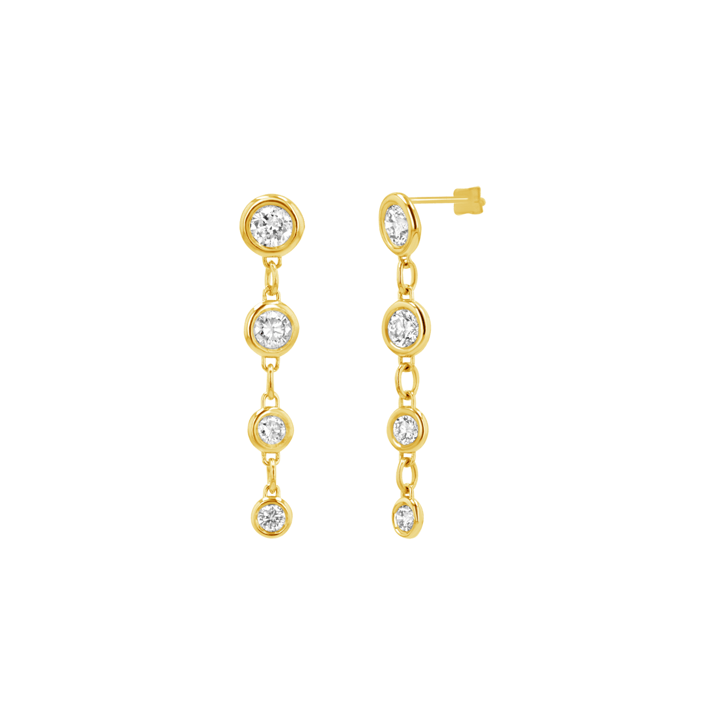 Classic Diamond Drop Earrings - Lotus Diamond