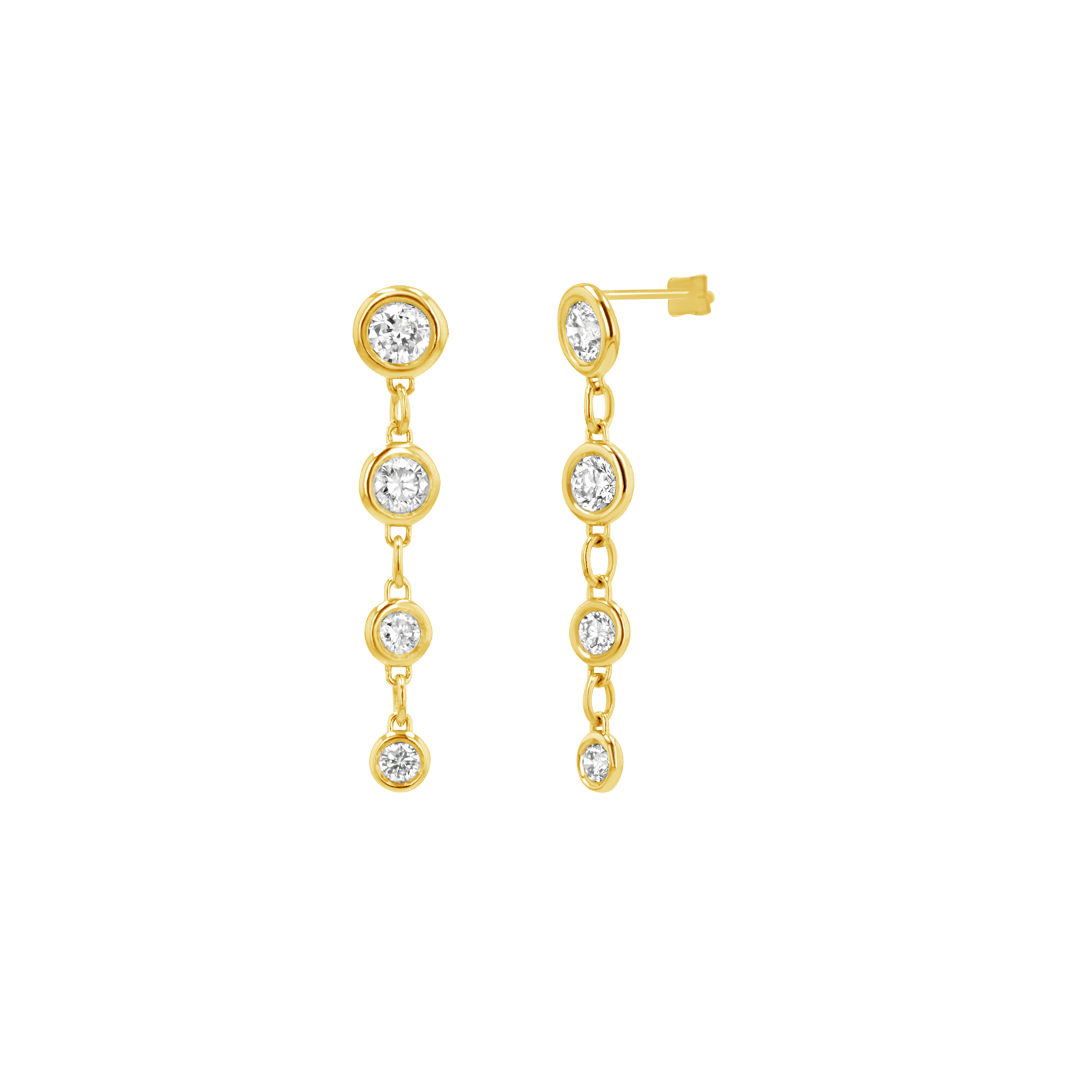 Classic Diamond Drop Earrings - Lotus Diamond
