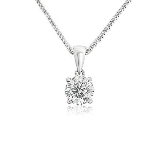 Classic four - jaw 18K diamond Pendant - Lotus Diamond