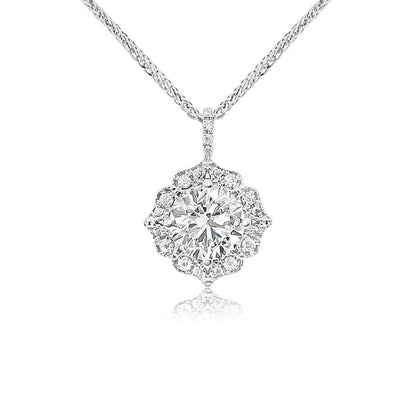 Classical diamond Pendant - Lotus Diamond