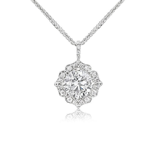 Classical diamond Pendant - Lotus Diamond