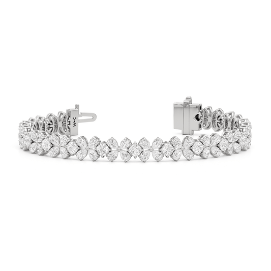 Clover Bracelet - Lotus Diamond