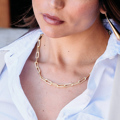 Colette XL Necklace - Lotus Diamond