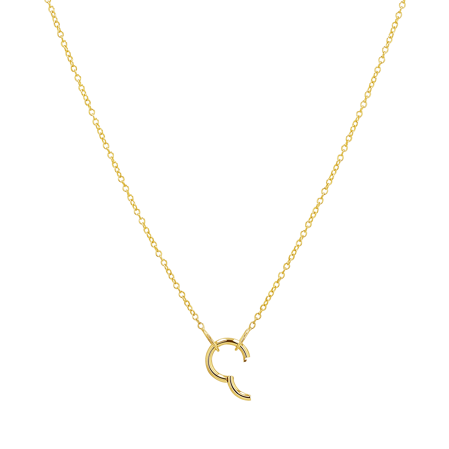 Connector Cable Chain Necklace - Lotus Diamond