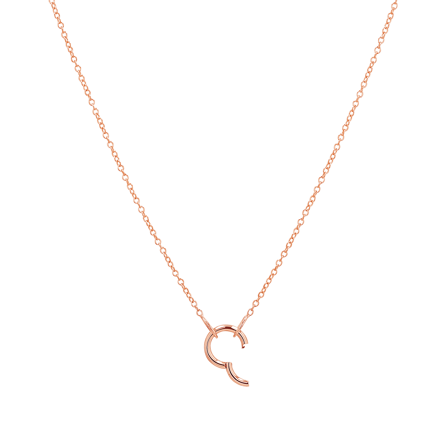 Connector Cable Chain Necklace - Lotus Diamond