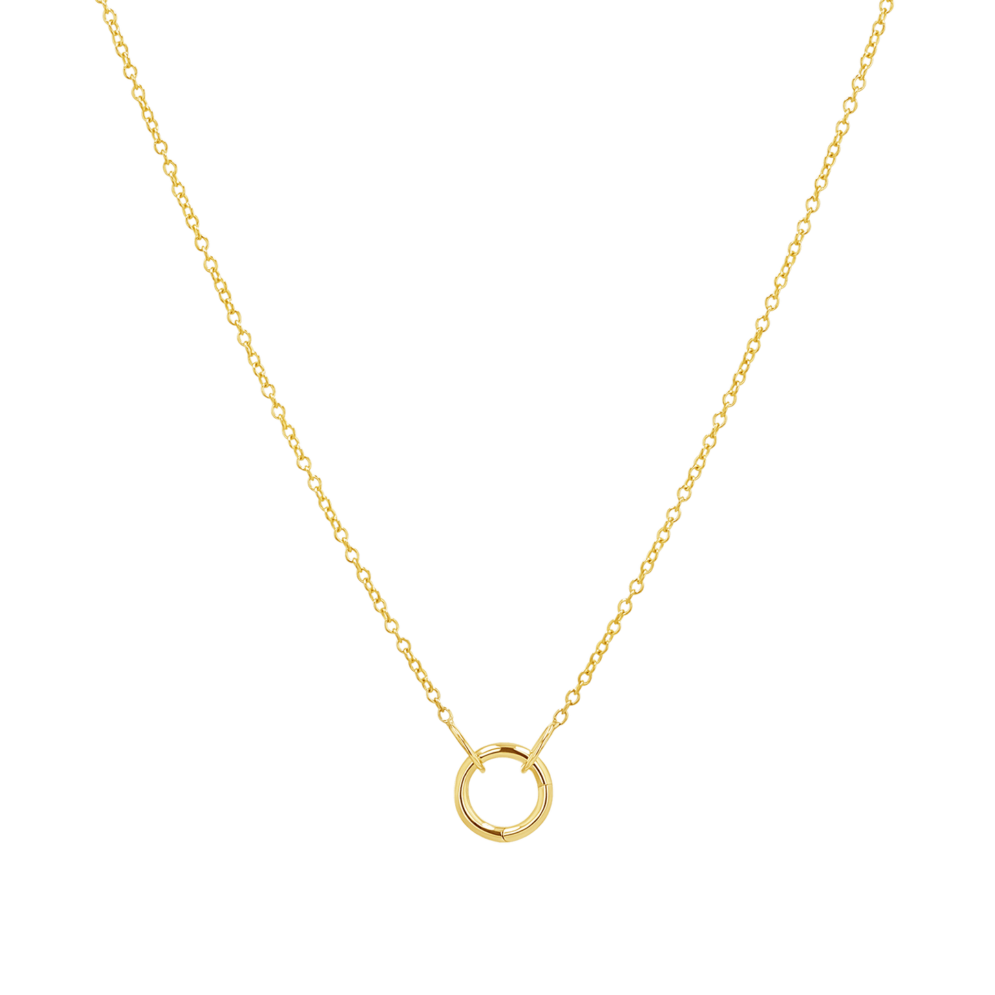 Connector Cable Chain Necklace - Lotus Diamond