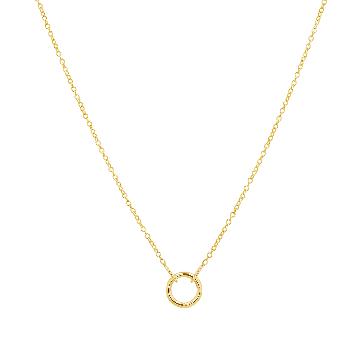 Connector Cable Chain Necklace - Lotus Diamond