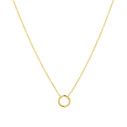 Connector Cable Chain Necklace - Lotus Diamond