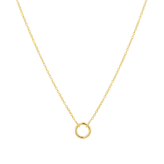 Connector Cable Chain Necklace - Lotus Diamond