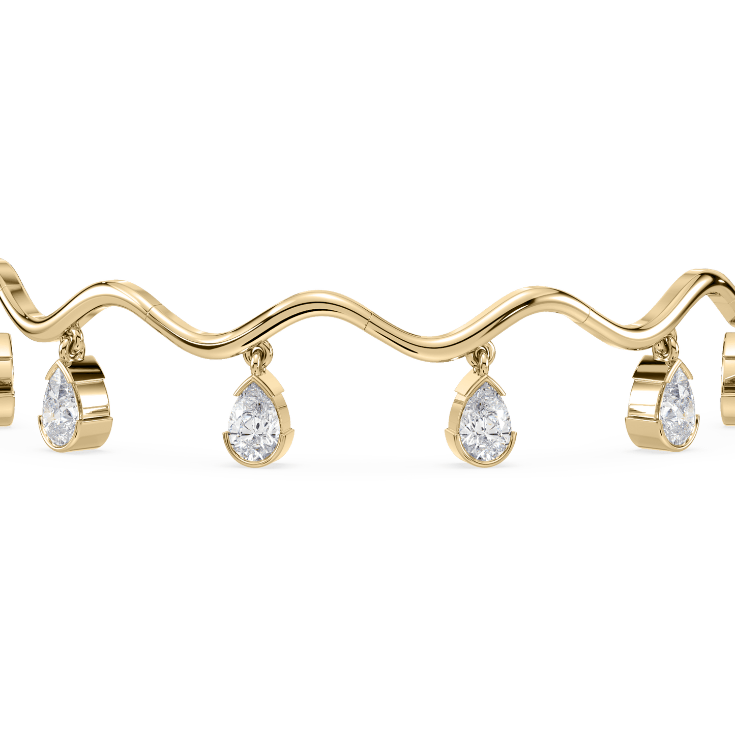 Coquette Lab Diamond Fringe Bracelet - Lotus Diamond