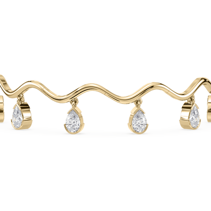 Coquette Lab Diamond Fringe Bracelet - Lotus Diamond