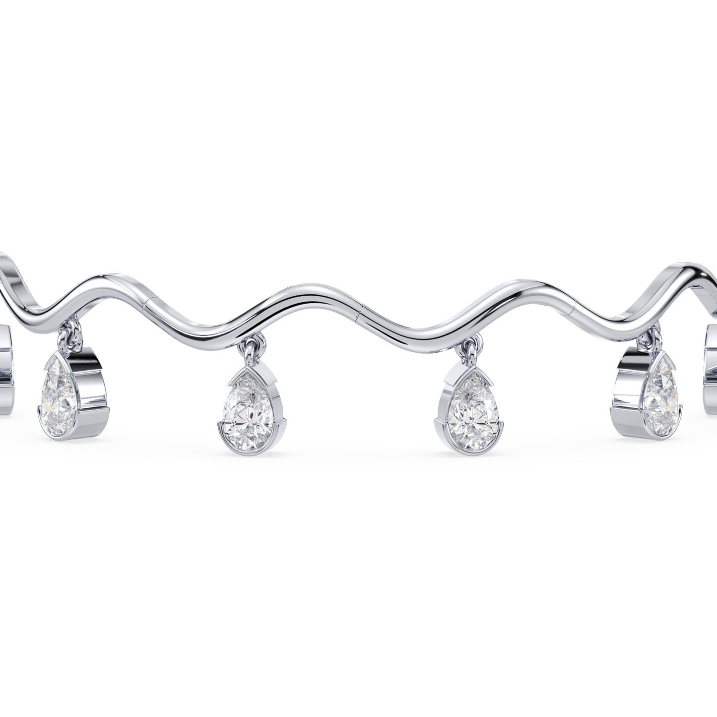 Coquette Lab Diamond Fringe Bracelet - Lotus Diamond