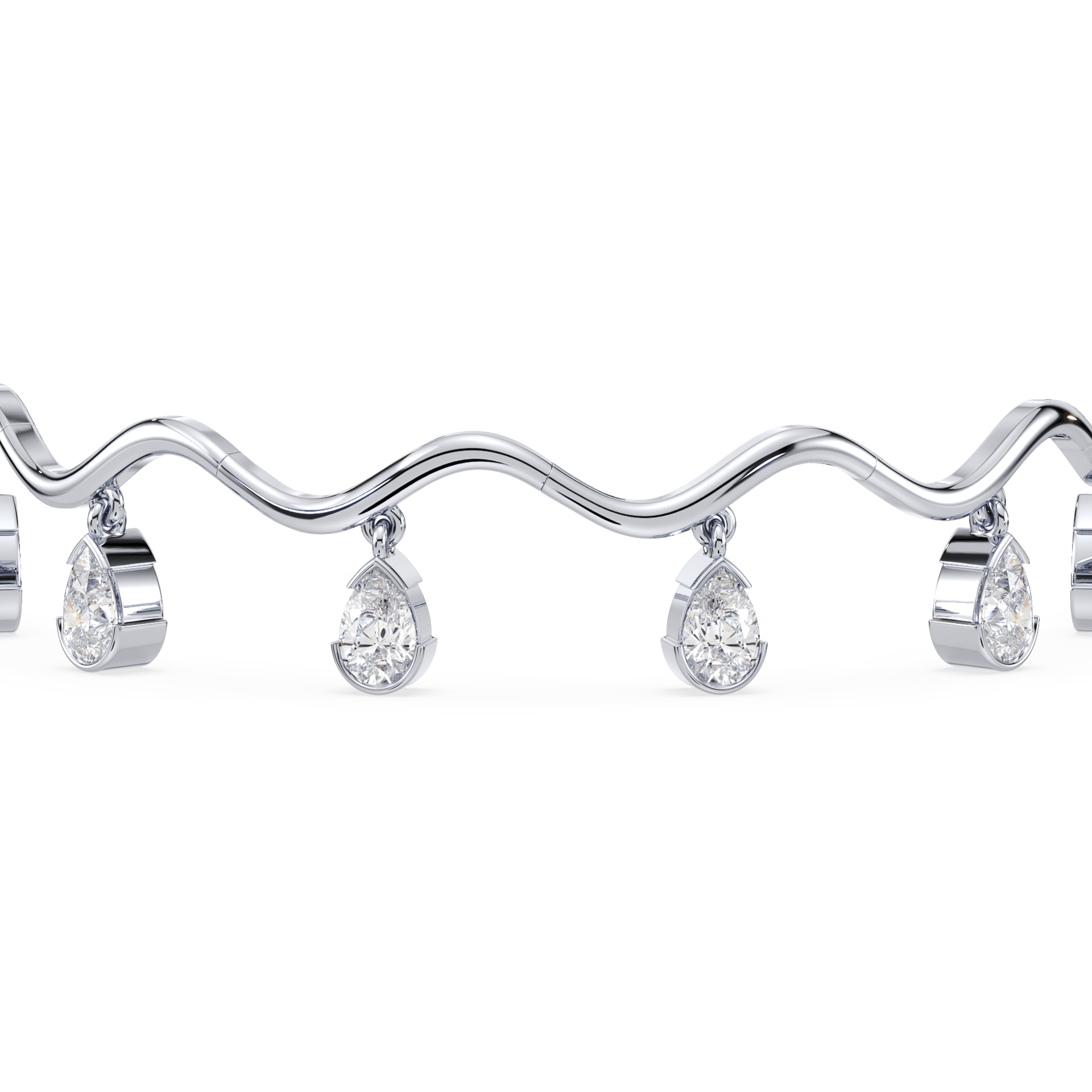 Coquette Lab Diamond Fringe Bracelet - Lotus Diamond