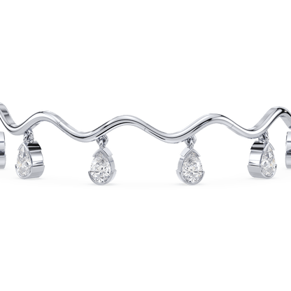 Coquette Lab Diamond Fringe Bracelet - Lotus Diamond