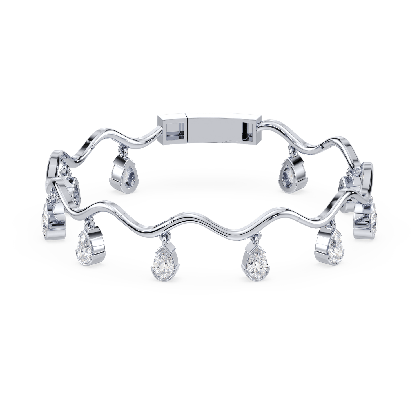 Coquette Lab Diamond Fringe Bracelet - Lotus Diamond