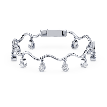 Coquette Lab Diamond Fringe Bracelet - Lotus Diamond