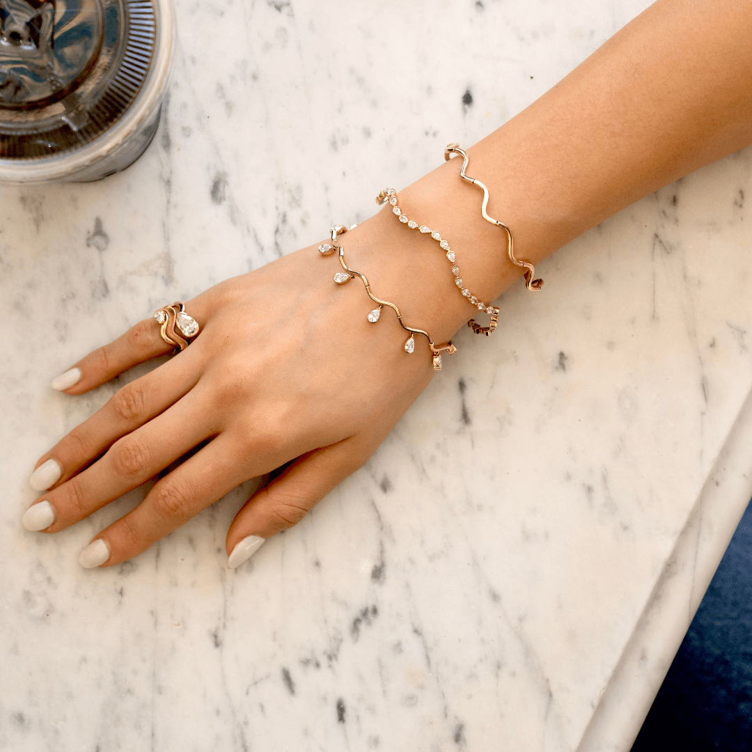 Coquette Lab Diamond Fringe Bracelet - Lotus Diamond
