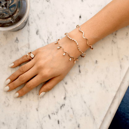 Coquette Lab Diamond Fringe Bracelet - Lotus Diamond