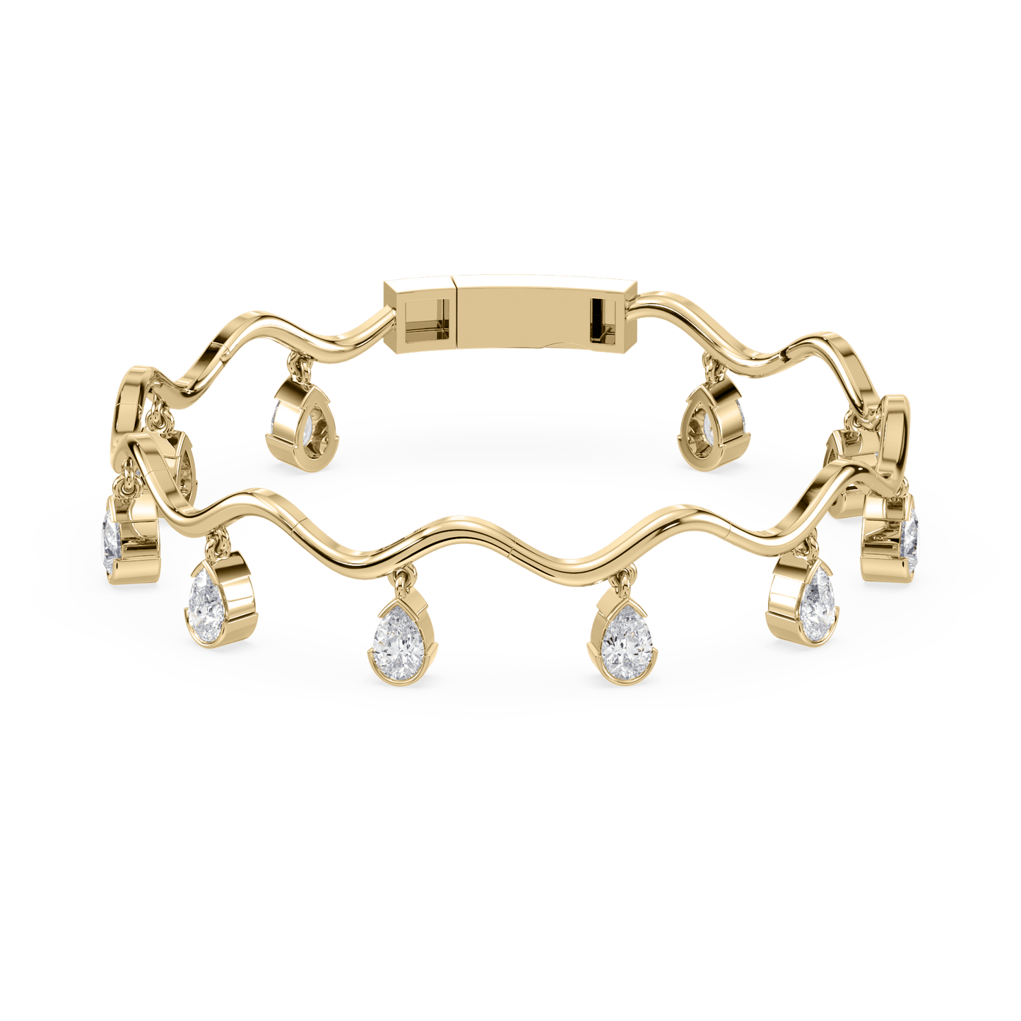 Coquette Lab Diamond Fringe Bracelet - Lotus Diamond