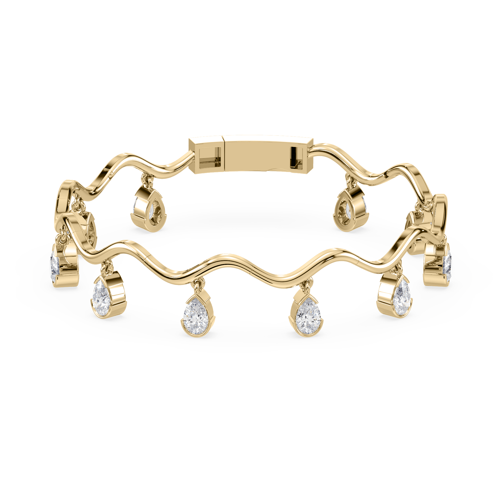 Coquette Lab Diamond Fringe Bracelet - Lotus Diamond