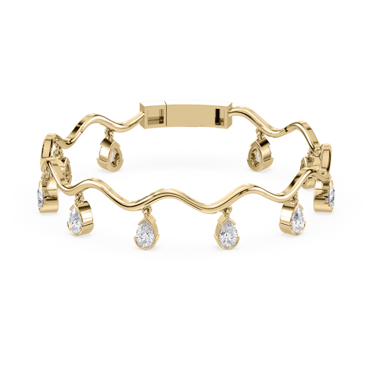 Coquette Lab Diamond Fringe Bracelet - Lotus Diamond
