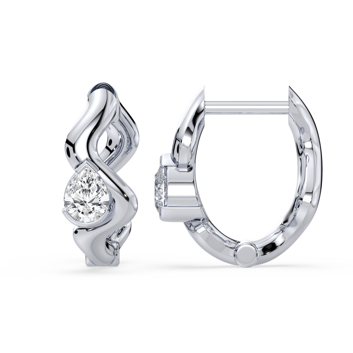 Coquette Lab Diamond Huggie - Lotus Diamond