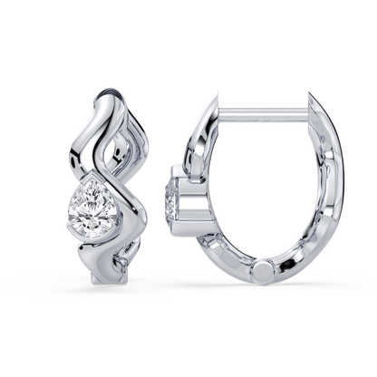 Coquette Lab Diamond Huggie - Lotus Diamond