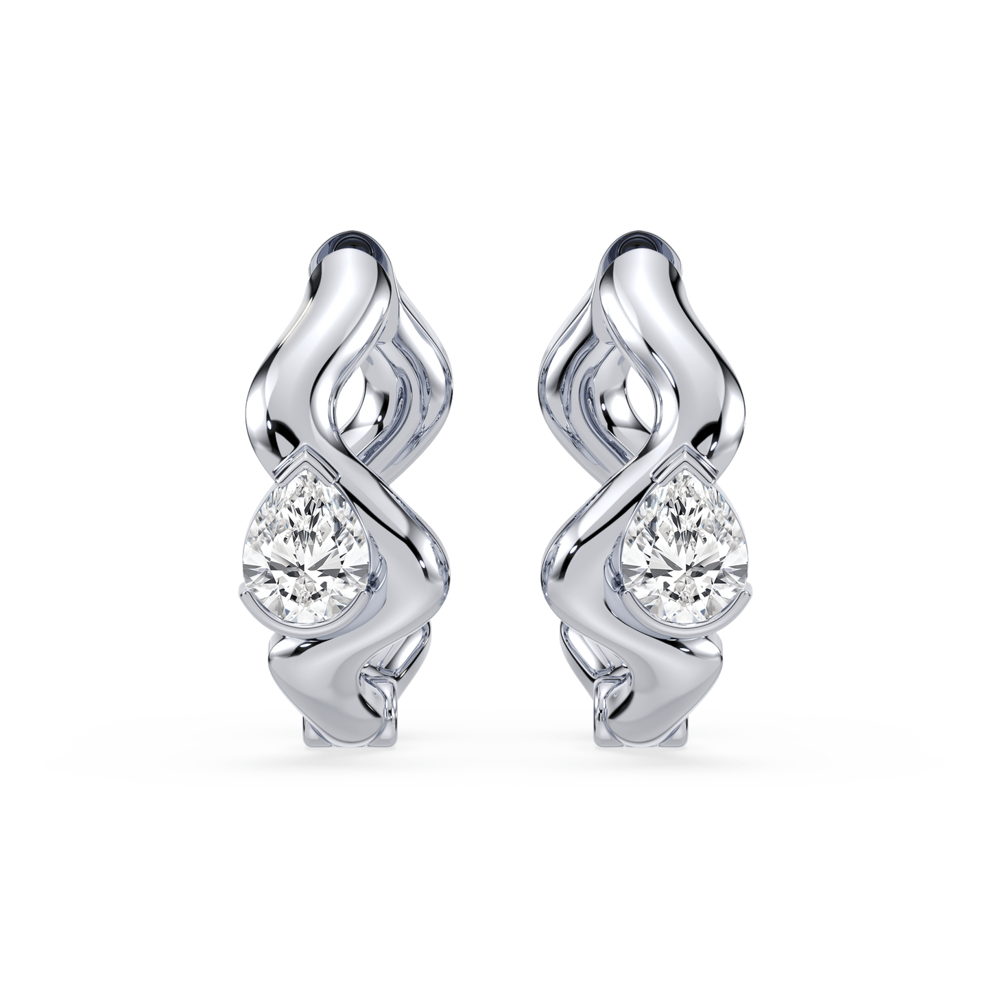 Coquette Lab Diamond Huggie - Lotus Diamond