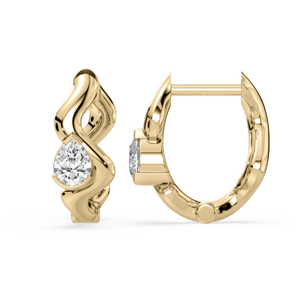 Coquette Lab Diamond Huggie - Lotus Diamond