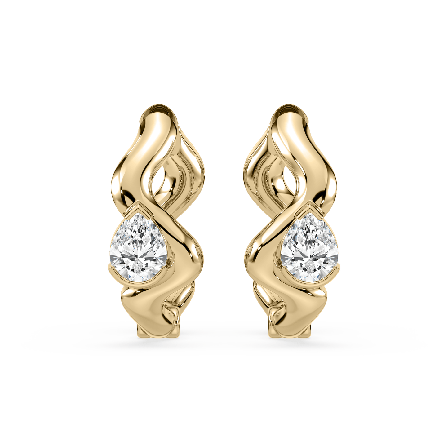 Coquette Lab Diamond Huggie - Lotus Diamond