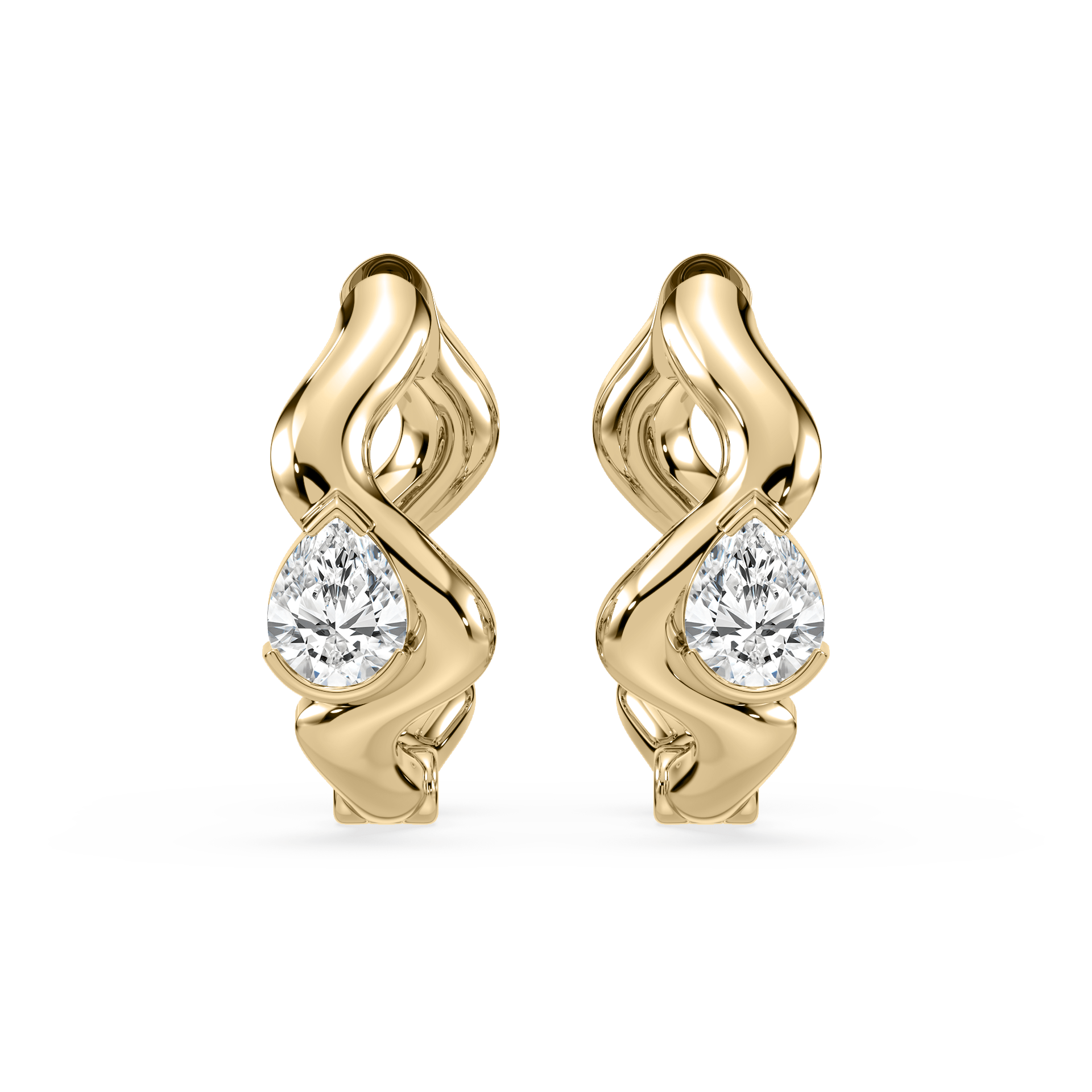 Coquette Lab Diamond Huggie - Lotus Diamond
