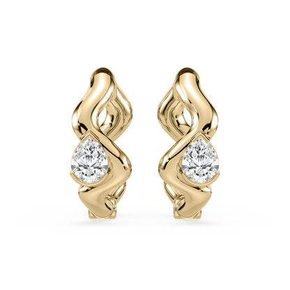 Coquette Lab Diamond Huggie - Lotus Diamond