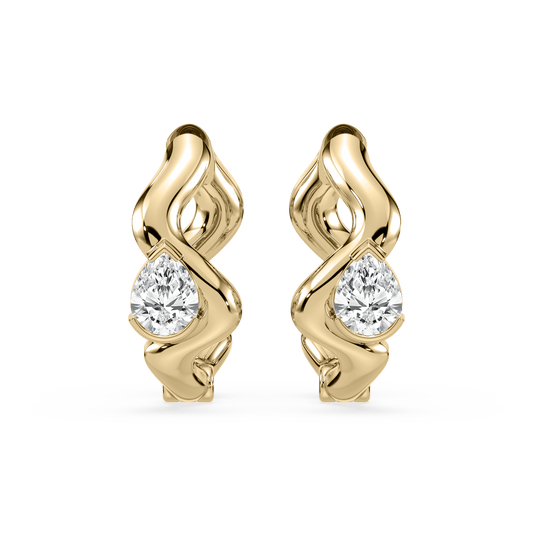 Coquette Lab Diamond Huggie - Lotus Diamond