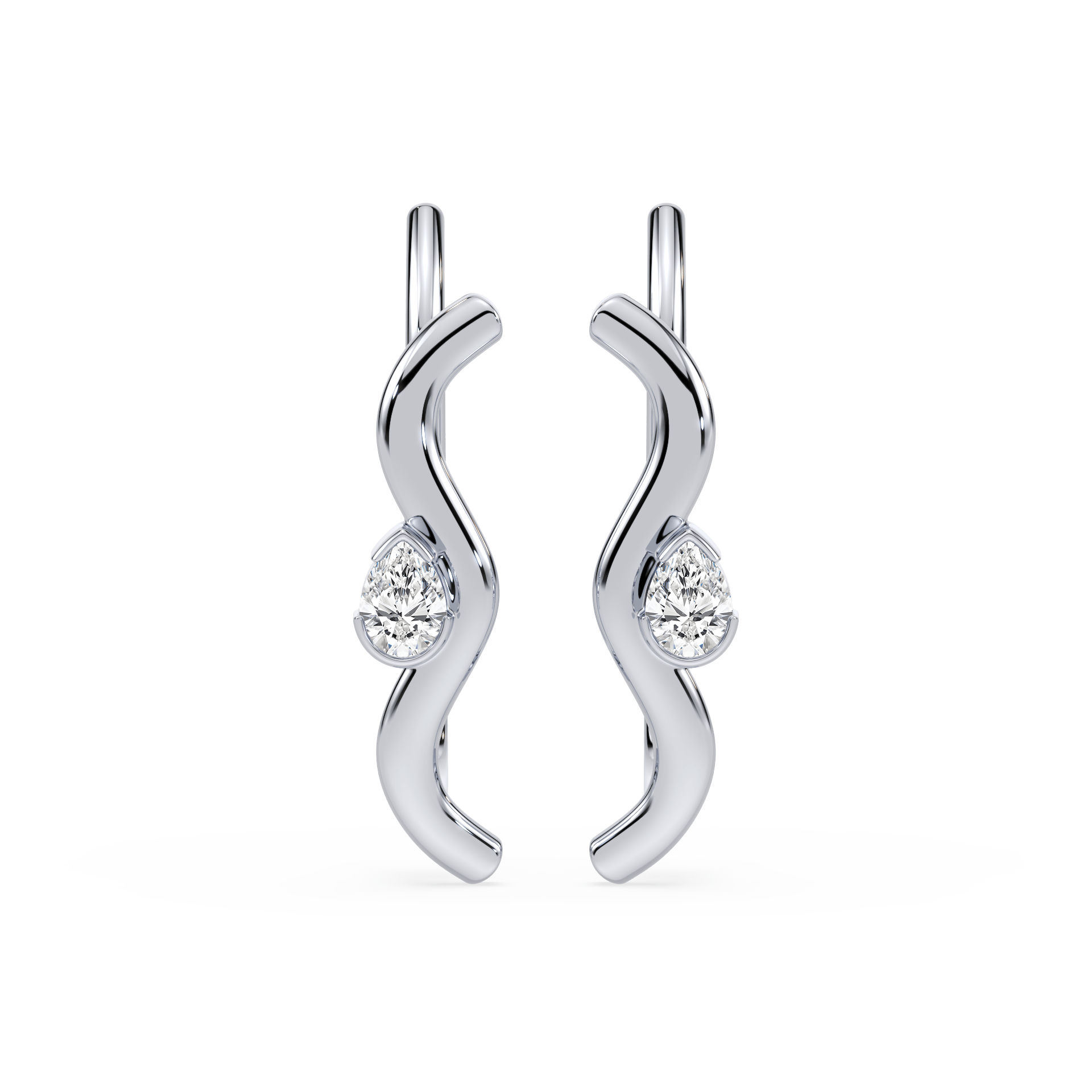 Coquette Lab Diamond Pear Ear Pin - Lotus Diamond