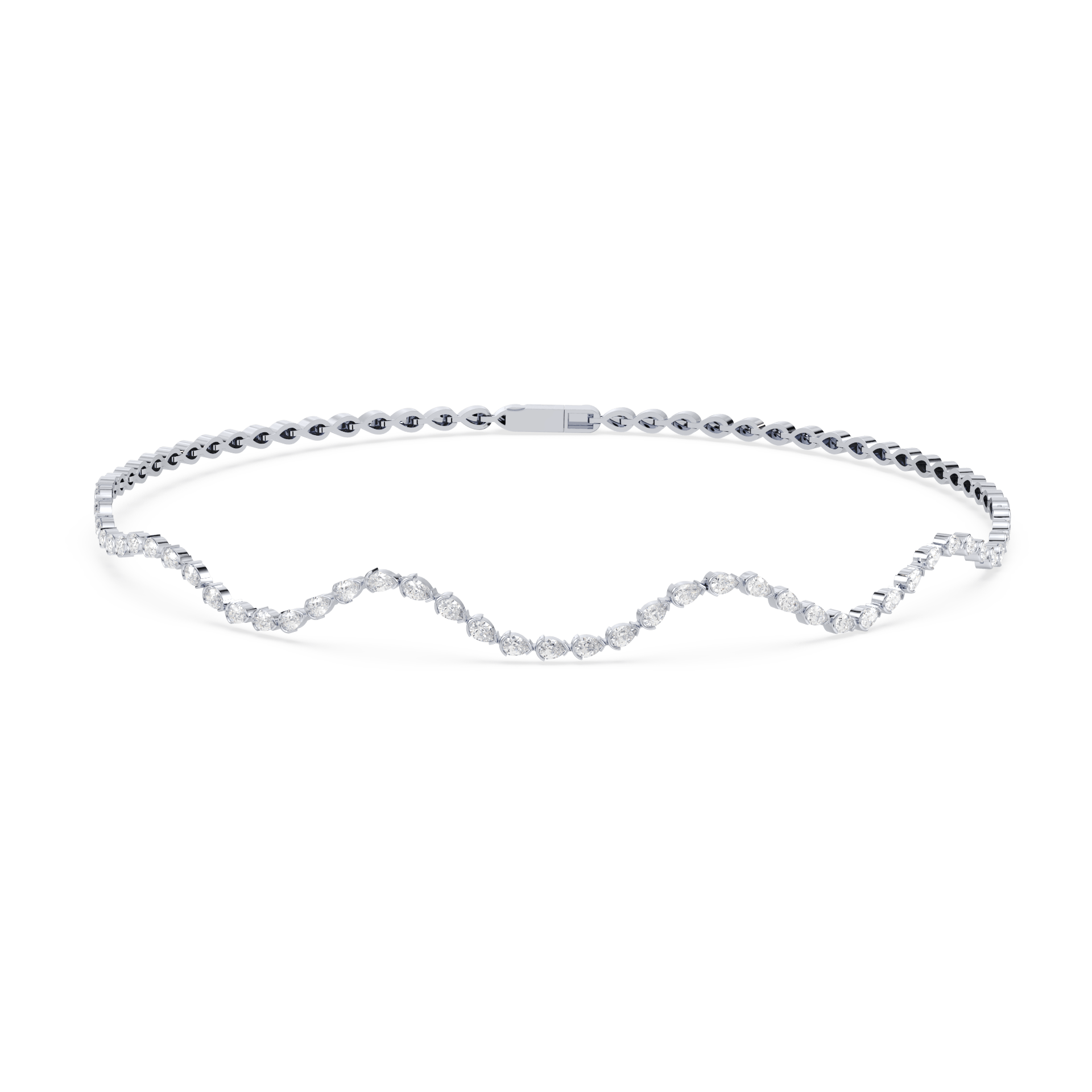 Coquette Lab Diamond Tennis Necklace - Lotus Diamond