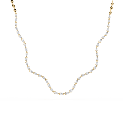 Coquette Lab Diamond Tennis Necklace - Lotus Diamond