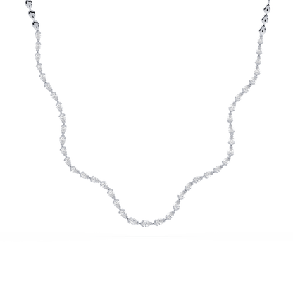 Coquette Lab Diamond Tennis Necklace - Lotus Diamond