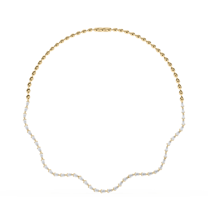 Coquette Lab Diamond Tennis Necklace - Lotus Diamond