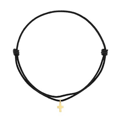 Cord Charm Bracelet - Lotus Diamond