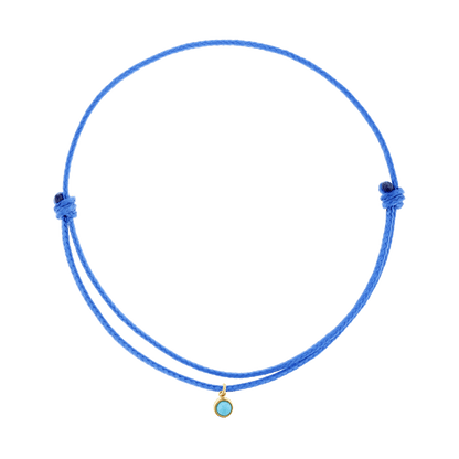 Cord Charm Bracelet - Lotus Diamond
