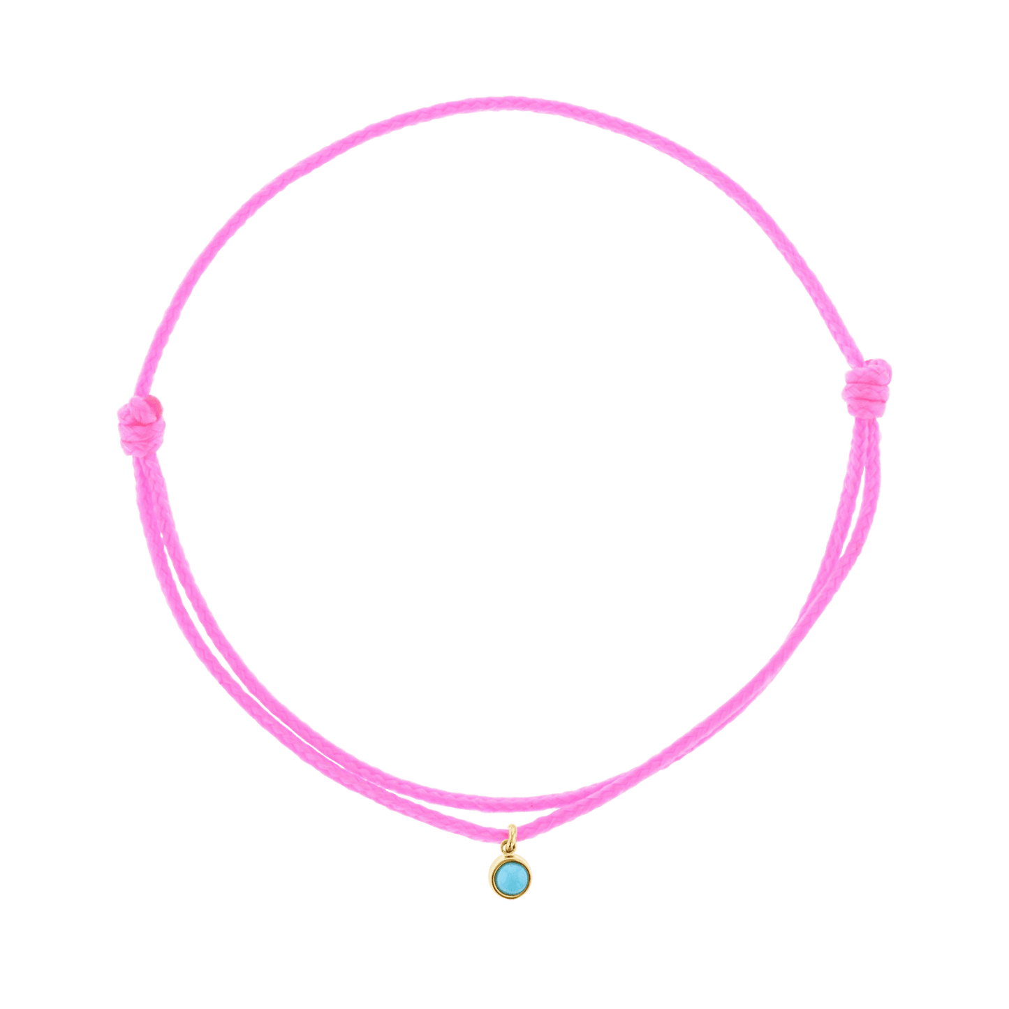 Cord Charm Bracelet - Lotus Diamond