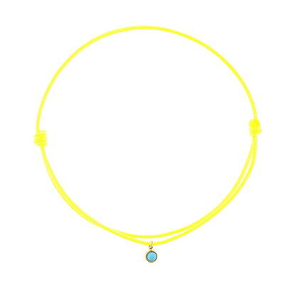 Cord Charm Bracelet - Lotus Diamond