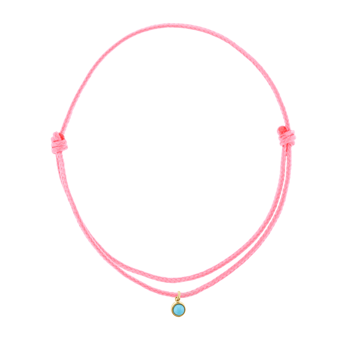 Cord Charm Bracelet - Lotus Diamond