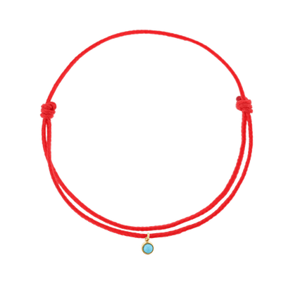 Cord Charm Bracelet - Lotus Diamond