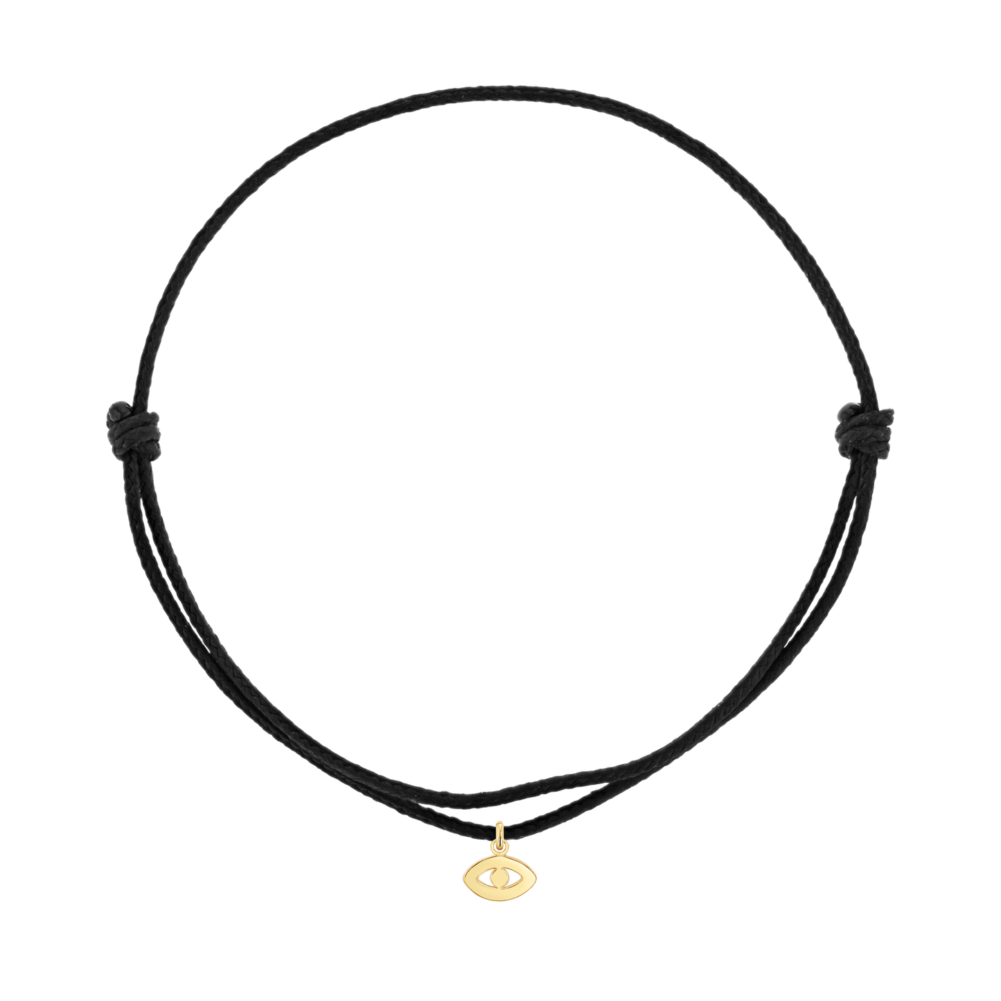 Cord Charm Bracelet - Lotus Diamond