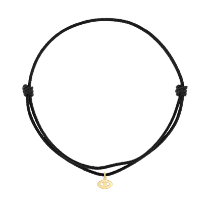 Cord Charm Bracelet - Lotus Diamond