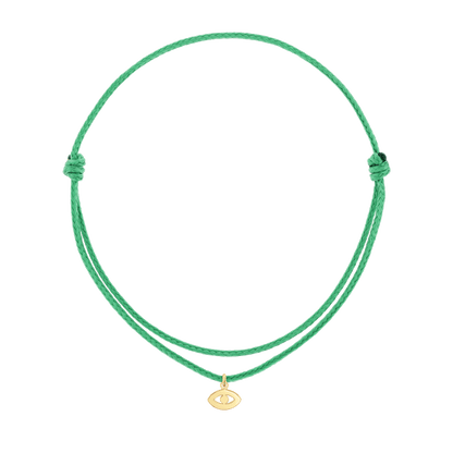 Cord Charm Bracelet - Lotus Diamond