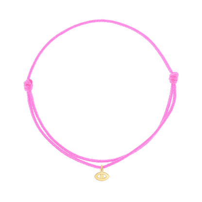 Cord Charm Bracelet - Lotus Diamond